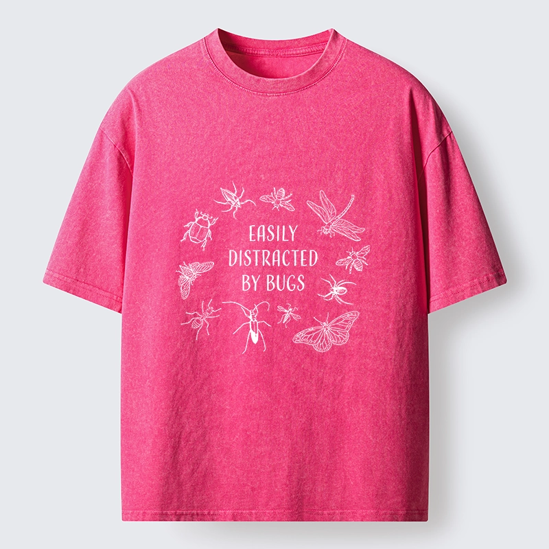 Tokyo-Tiger Funny Bug Lover Distracted Meme Washed T-Shirt