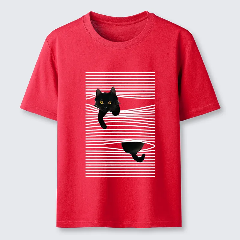 Tokyo-Tiger Cat Scratching Curtain Classic T-Shirt