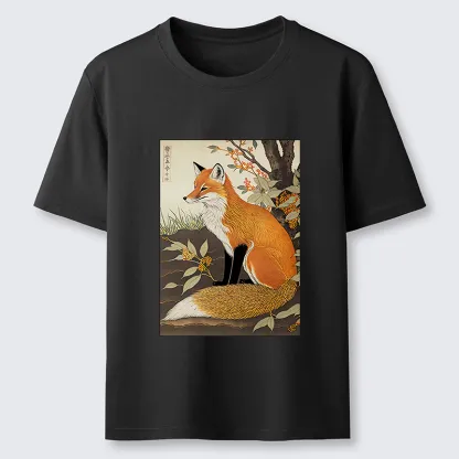 Tokyo-Tiger Ukiyo-e Fox Classic T-Shirt