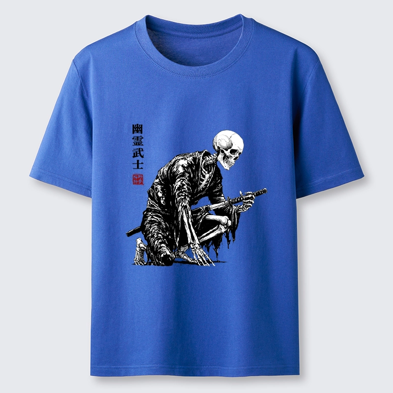 Tokyo-Tiger Vintage Dark Ghost Samurai Sketch Classic T-Shirt