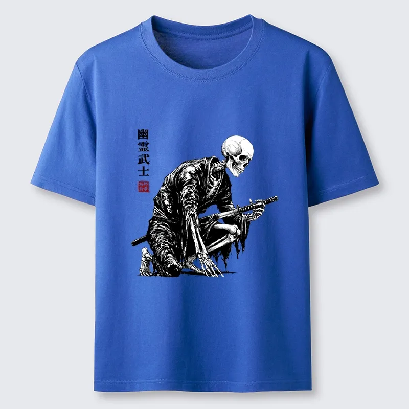 Tokyo-Tiger Vintage Dark Ghost Samurai Sketch Classic T-Shirt