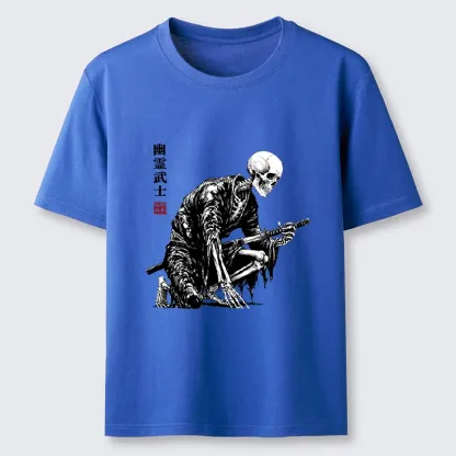 Tokyo-Tiger Vintage Dark Ghost Samurai Sketch Classic T-Shirt