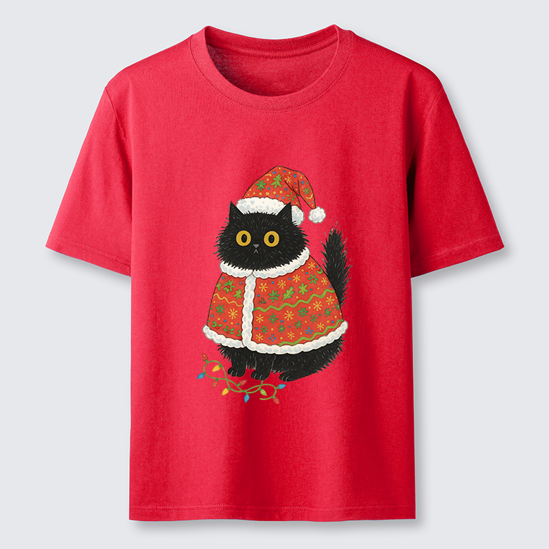 Tokyo-Tiger Cat Wearing Santa Hat Classic T-Shirt