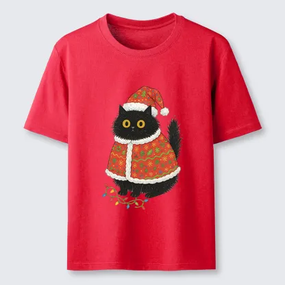 Tokyo-Tiger Cat Wearing Santa Hat Classic T-Shirt
