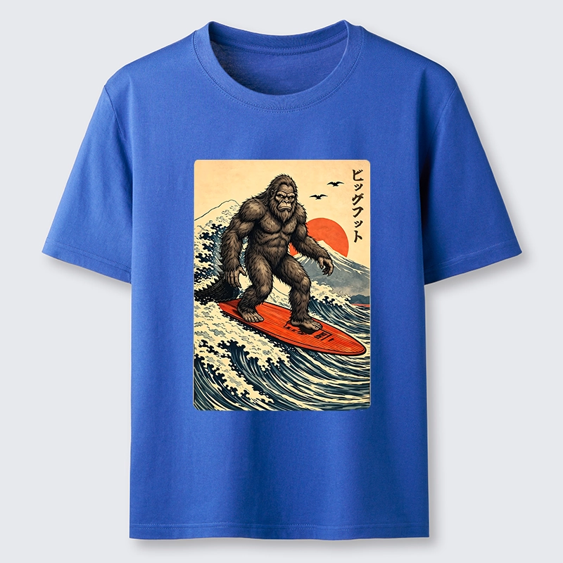 Tokyo-Tiger Myth Beast Surf Fuji Mountain Wave Art Classic T-Shirt