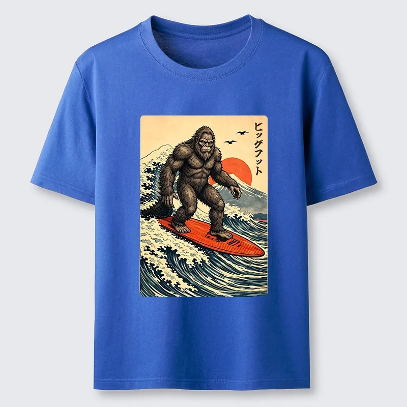 Tokyo-Tiger Myth Beast Surf Fuji Mountain Wave Art Classic T-Shirt