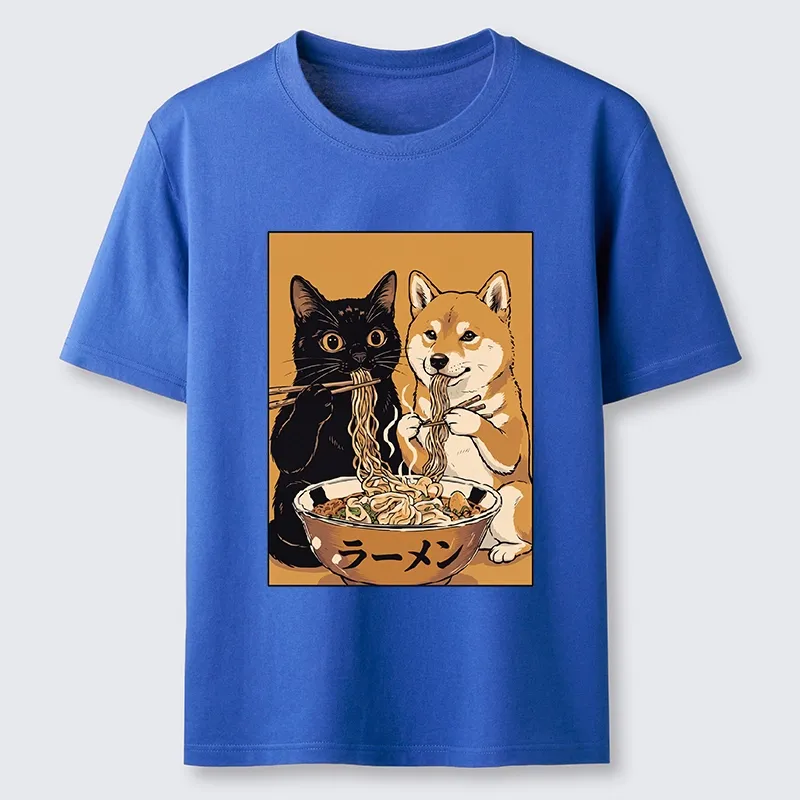 Tokyo-Tiger Funny Meme Cat Shiba Noodle Lovers Classic T-Shirt