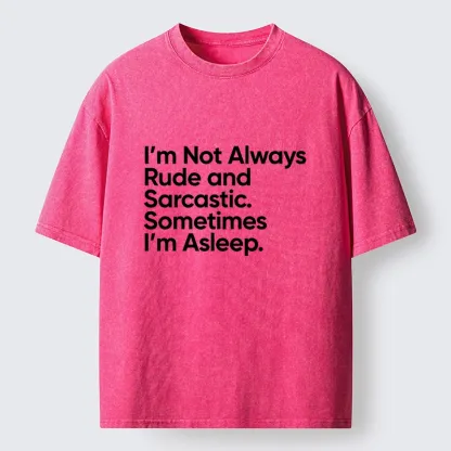 Tokyo-Tiger Sarcastic Funny Text Meme Washed T-Shirt