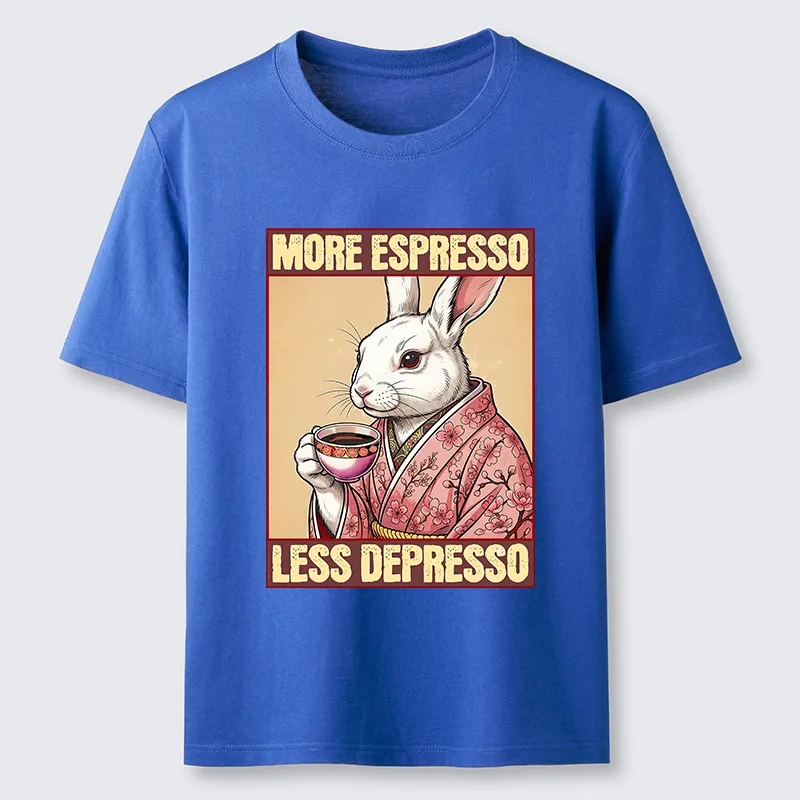 Tokyo-Tiger Happy Sakura Bunny Drinks Morning Espresso Classic T-Shirt