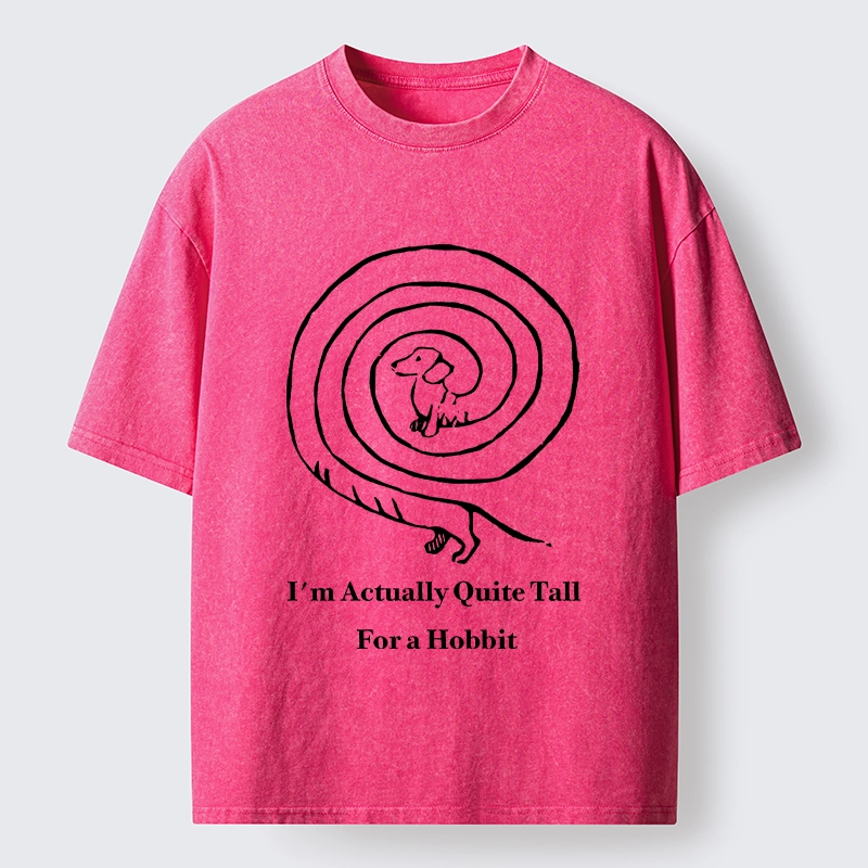 Tokyo-Tiger Loop Sausage Dog Print Washed T-Shirt