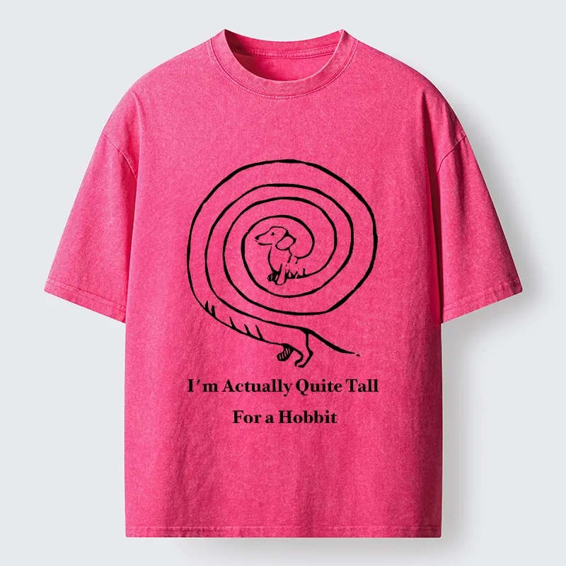 Tokyo-Tiger Loop Sausage Dog Print Washed T-Shirt