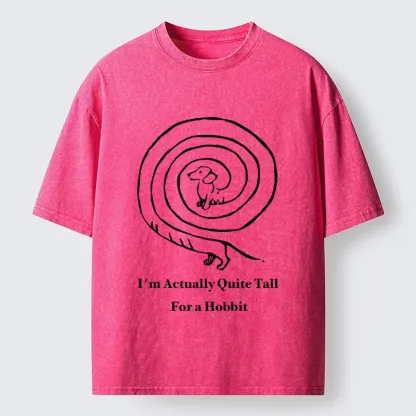Tokyo-Tiger Loop Sausage Dog Print Washed T-Shirt