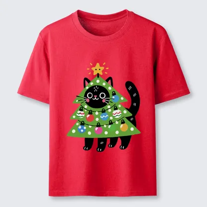 Tokyo-Tiger Christmas Tree Cat Classic T-Shirt