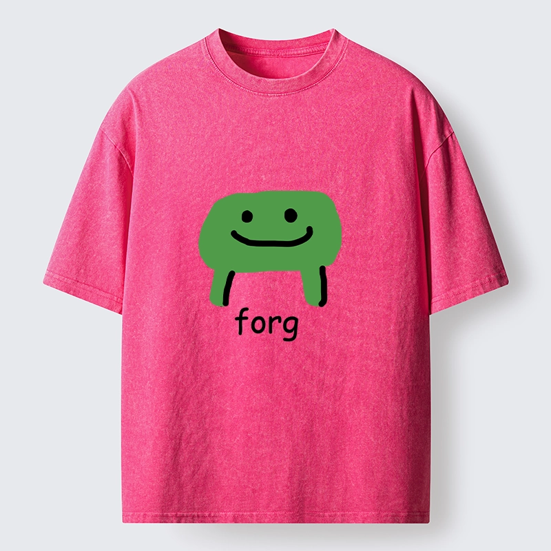 Tokyo-Tiger Smiling Forg Washed T-Shirt