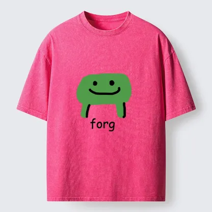 Tokyo-Tiger Smiling Forg Washed T-Shirt