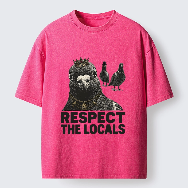 Tokyo-Tiger Royal Pigeon Graphic Washed T-Shirt