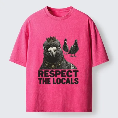 Tokyo-Tiger Royal Pigeon Graphic Washed T-Shirt