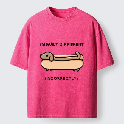Tokyo-Tiger Built Different Dog Washed T-Shirt