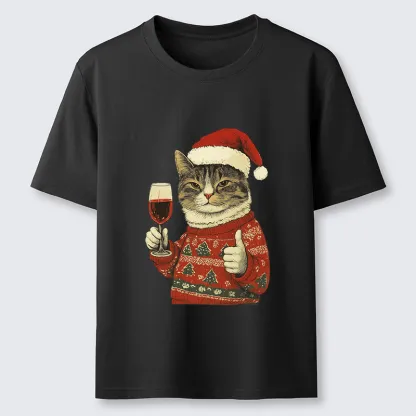 Tokyo-Tiger Christmas Cat Likes Classic T-Shirt