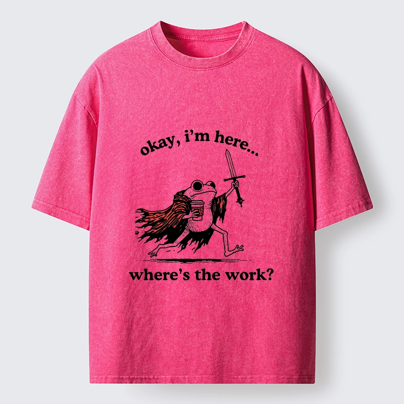 Tokyo-Tiger Warrior Frog On Duty Washed T-Shirt