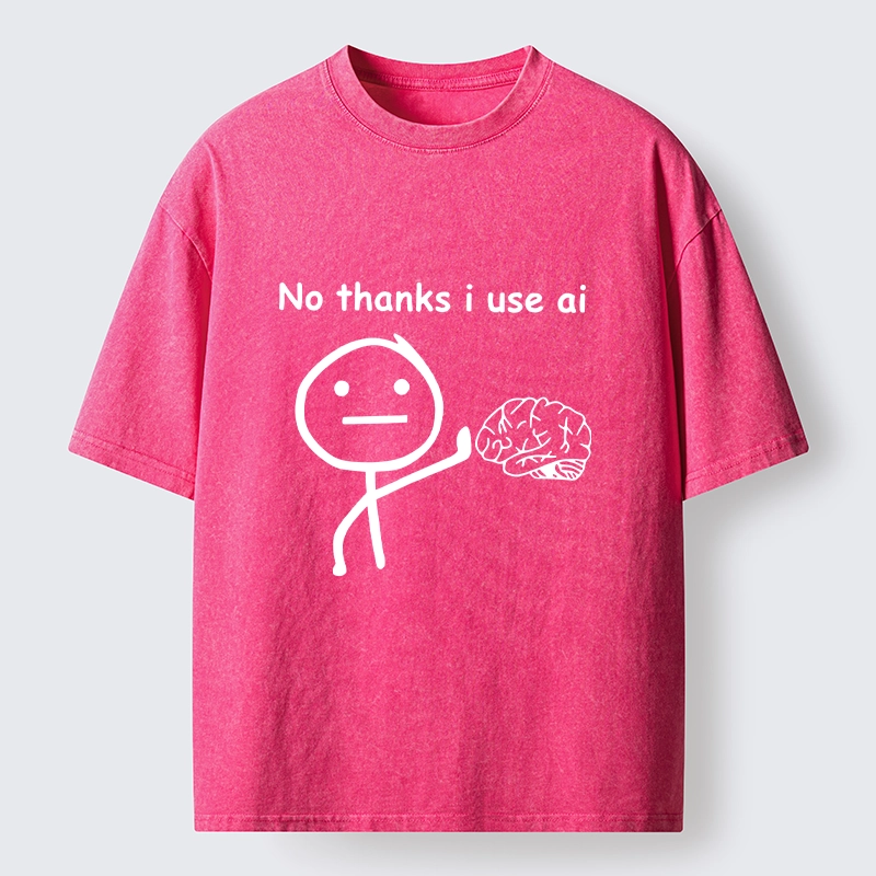 Tokyo‑Tiger Meme Skip Brain Use Ai Washed T‑-Shirt
