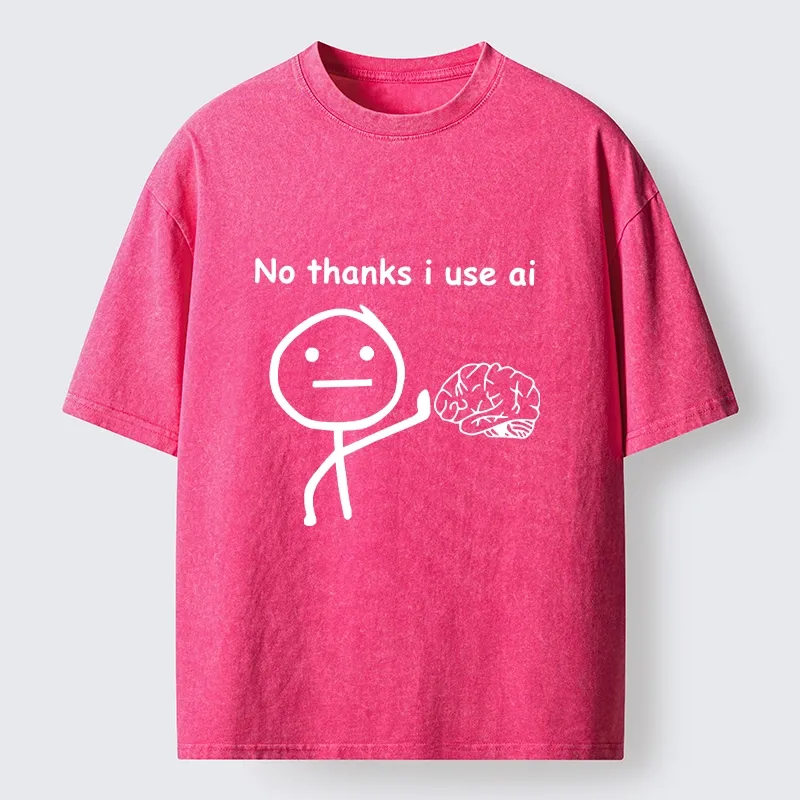 Tokyo‑Tiger Meme Skip Brain Use Ai Washed T‑-Shirt