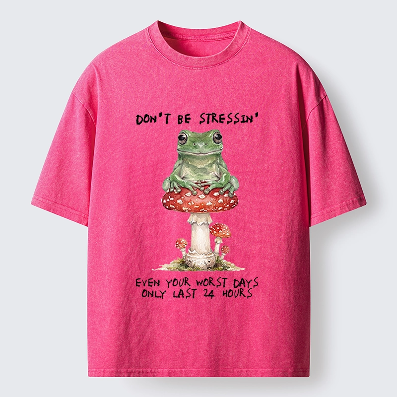 Tokyo‑Tiger Relax Positive Frog Washed T‑-Shirt