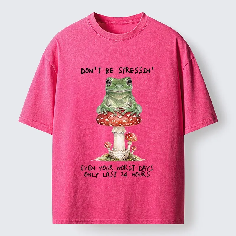 Tokyo‑Tiger Relax Positive Frog Washed T‑-Shirt