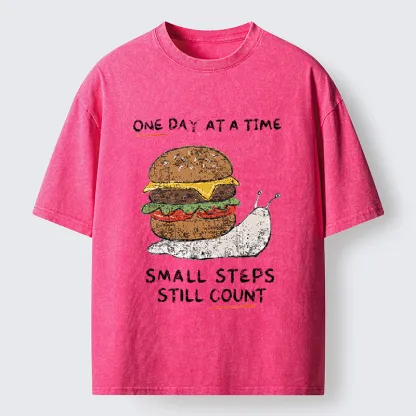 Tokyo‑Tiger Hamburger Snails Meme Washed T-Shirt