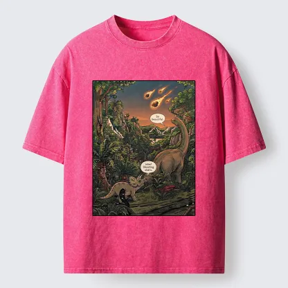 Tokyo‑Tiger Meteor Disaster Funny Washed T-Shirt