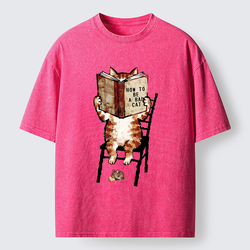 Tokyo‑Tiger Be A Bad Cat Washed T-Shirt