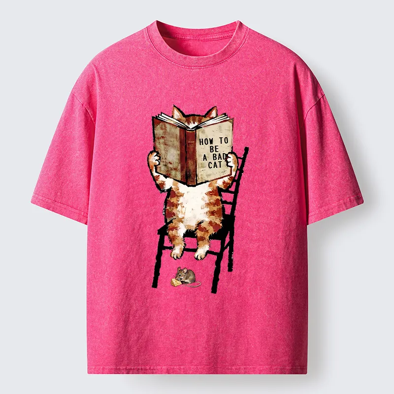 Tokyo‑Tiger Be A Bad Cat Washed T-Shirt