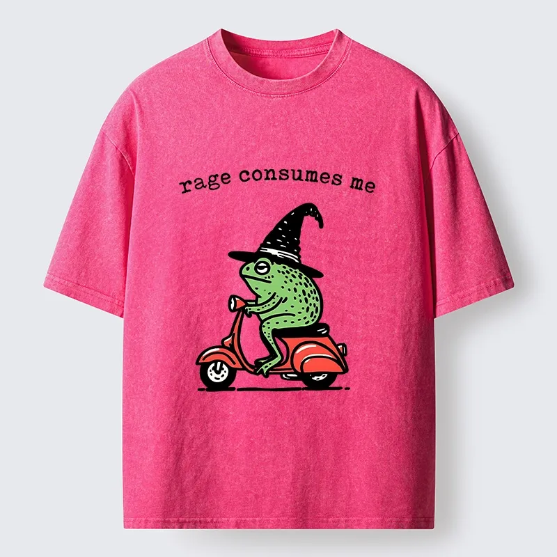 Tokyo-Tiger Angry Wizard Frog Meme Washed T-Shirt