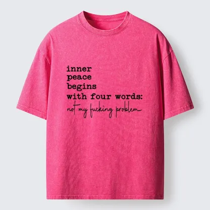 Tokyo‑Tiger Sarcastic Life Vibe Washed T‑Shirt