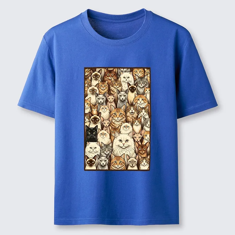 Tokyo-Tiger Many Cat Crew Classic T-Shirt