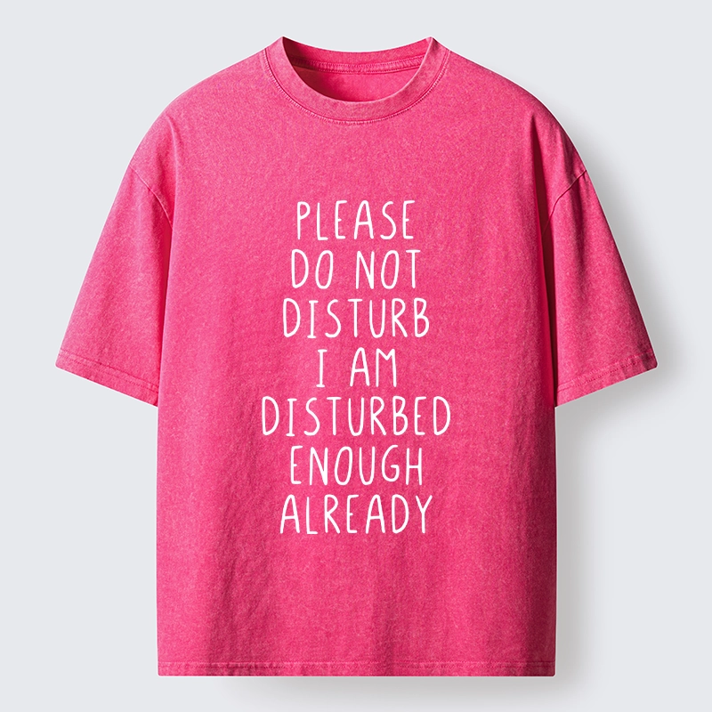 Tokyo-Tiger Leave Me Alone Vibe Washed T-Shirt