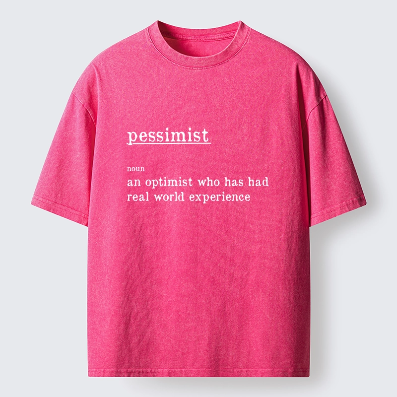 Tokyo-Tiger Real Life Pessimist Meme Washed T-Shirt