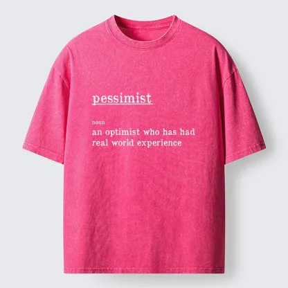 Tokyo-Tiger Real Life Pessimist Meme Washed T-Shirt