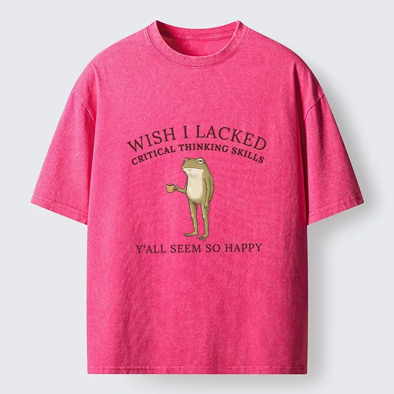 Tokyo-Tiger Wise Frog Life Meme Washed T-Shirt