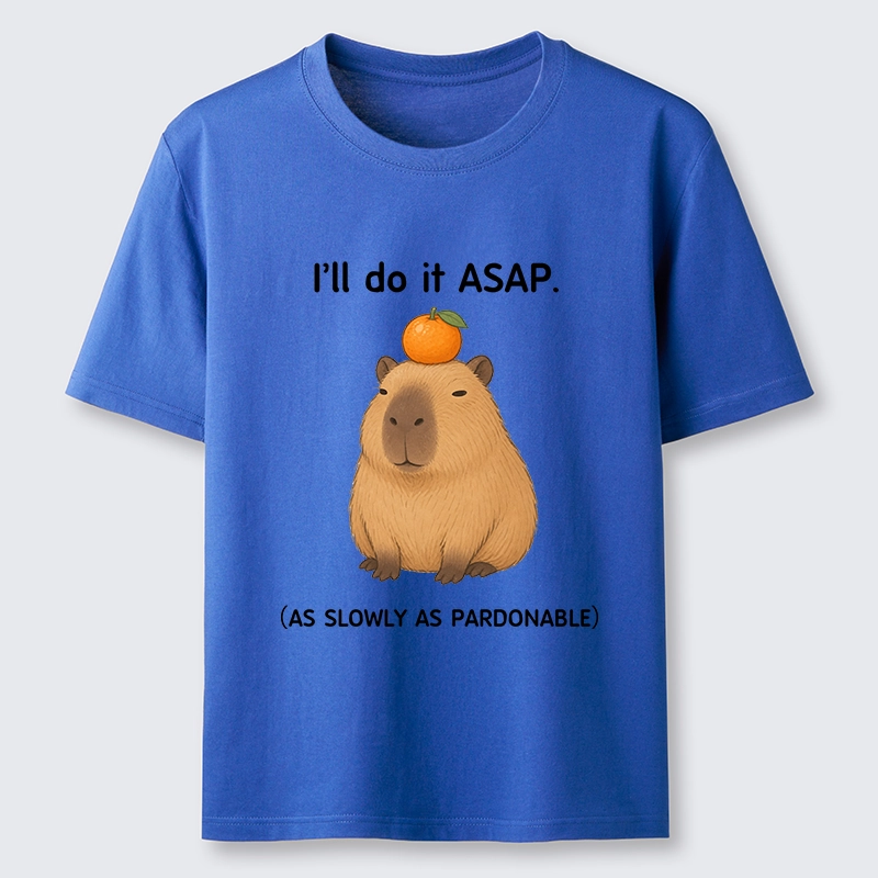 Tokyo-Tiger Slow Task Capybara Meme Classic T-Shirt