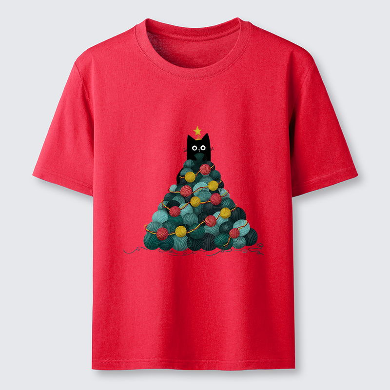 Tokyo-Tiger Yarn Christmas Tree Cat Classic T-Shirt