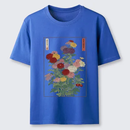 Tokyo-Tiger Traditional Bloom Print Classic T-Shirt
