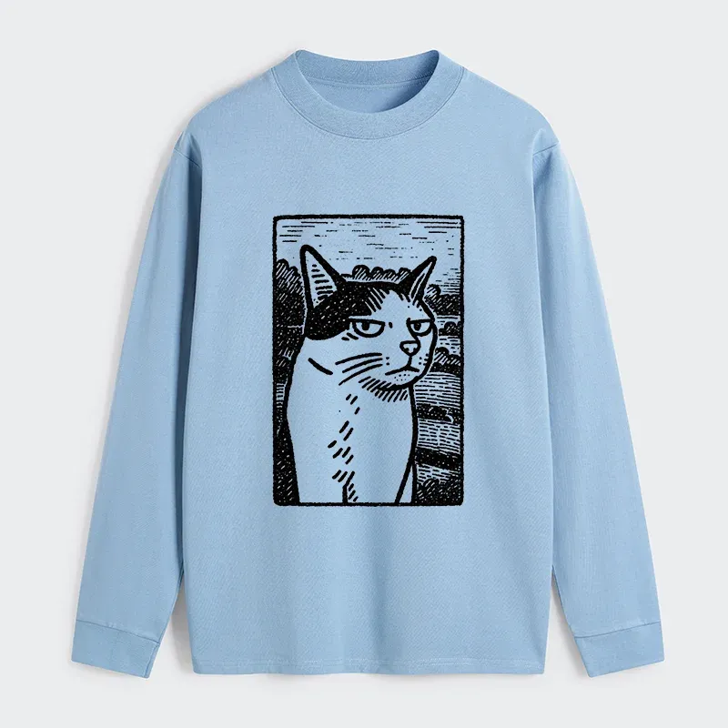 Tokyo-Tiger Cat's Hateful Eyes Classic Long Sleeve T-Shirt