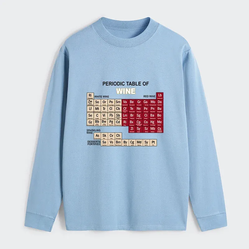 Tokyo-Tiger Table of Elements of Wine Classic Long Sleeve T-Shirt