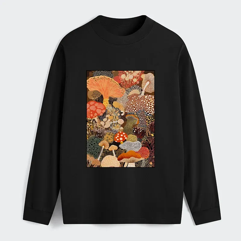 Tokyo-Tiger Psychedelic Mushroom Paintings Classic Long Sleeve T-Shirt