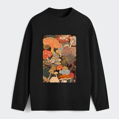 Tokyo-Tiger Psychedelic Mushroom Paintings Classic Long Sleeve T-Shirt