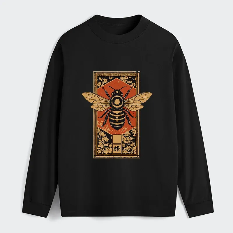 Tokyo-Tiger Japanese Bee Art Classic Long Sleeve T-Shirt
