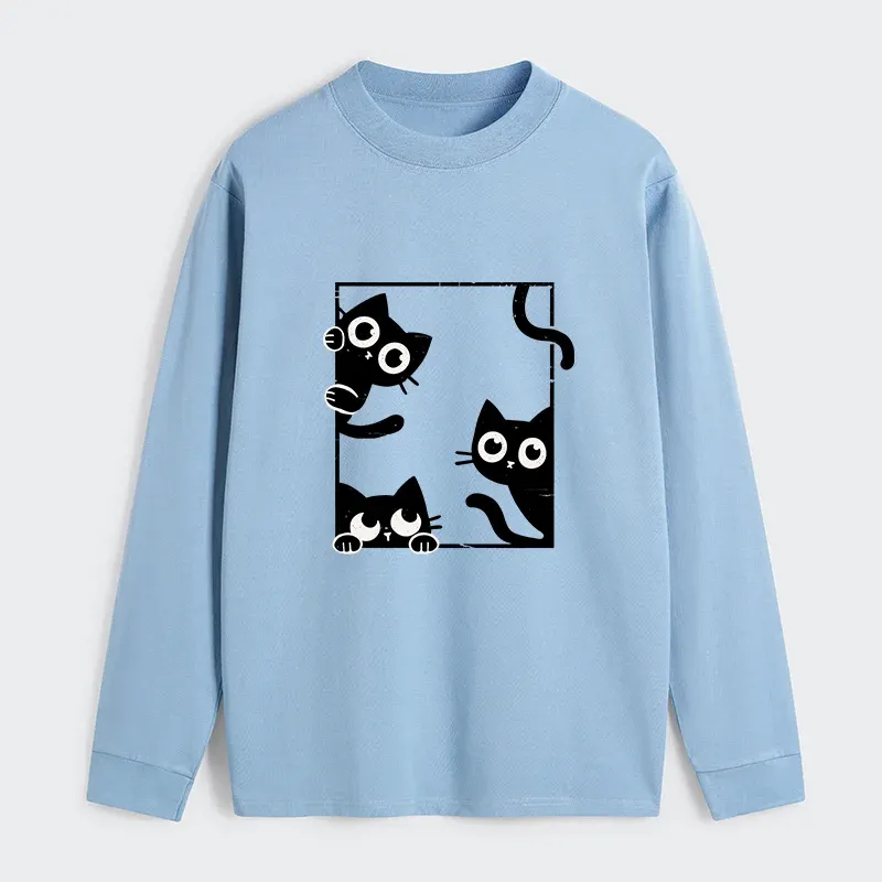 Tokyo-Tiger Looking At Your Cats Classic Long Sleeve T-Shirt