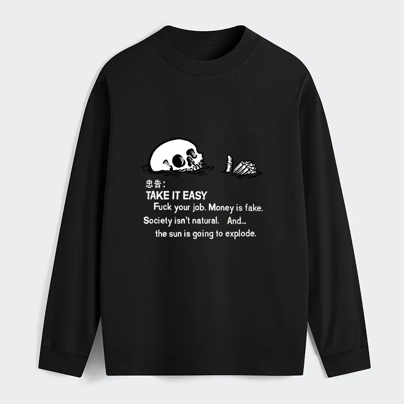 Tokyo-Tiger Skeleton Ridicule Classic Long Sleeve T-Shirt