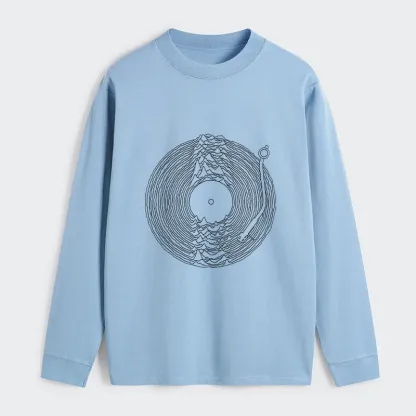 Tokyo-Tiger Record Player Japanese Classic Long Sleeve T-Shirt